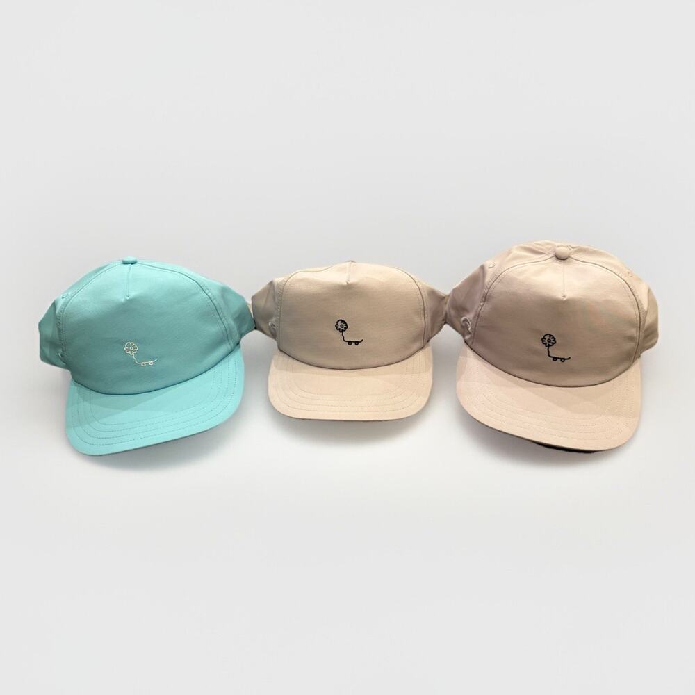 Lot Of 3 Pukka Mens Snow Half Structured Adjustable Strapback Hat Cap NWOT